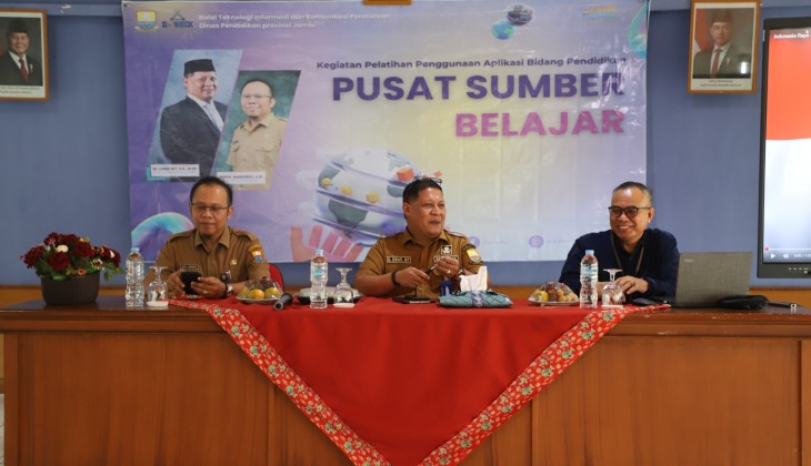 Kepala Dinas Pendidikan Provinsi Jambi Buka Pelatihan Aplikasi Pendidikan Berbasis Teknologi Melalui PSB