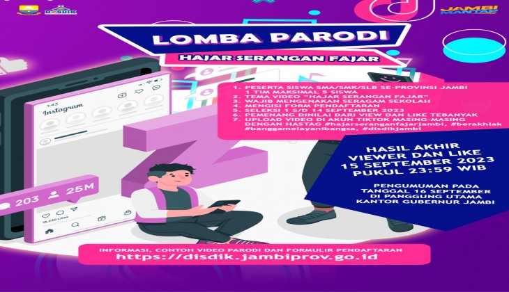 Lomba Parodi Serangan Fajar SMA, SMK, SLB Se-Provinsi Jambi
