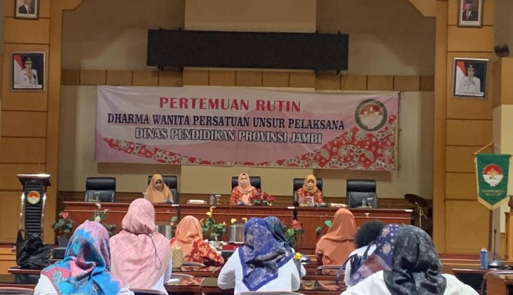 Dharma Wanita Persatuan Dinas Pendidikan Provinsi Jambi Gelar Pertemuan Rutin