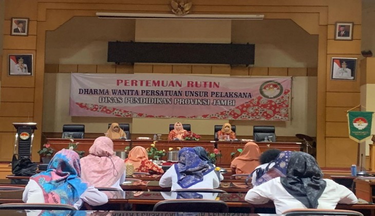 Dharma Wanita Persatuan Dinas Pendidikan Provinsi Jambi Gelar Pertemuan Rutin