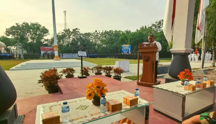 Asisten 1 Setda Provinsi Jambi Membuka Kegiatan Diklat Revolusi Mental Pembangunan Karakter Bangsa Indonesia bagi Para Kepala SMA/SMK/SLB Se Provinsi Jambi Angkatan Kedua.